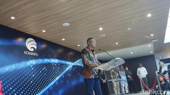 Dirjen Aptika Kominfo, Semuel Abrijani Pangerapan mundur. (Maulana Ilhami Fawdi/detikcom)