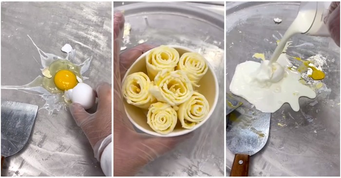 Es Krim Telur Mentah Viral, Berhasil Bikin Orang Mual!