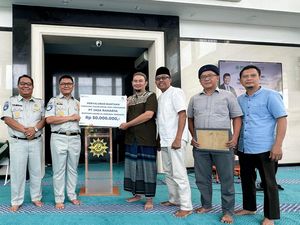 Jasa Raharja Bantu Rp 50 Juta untuk Fasilitas-Kegiatan Masjid di Sidoarjo