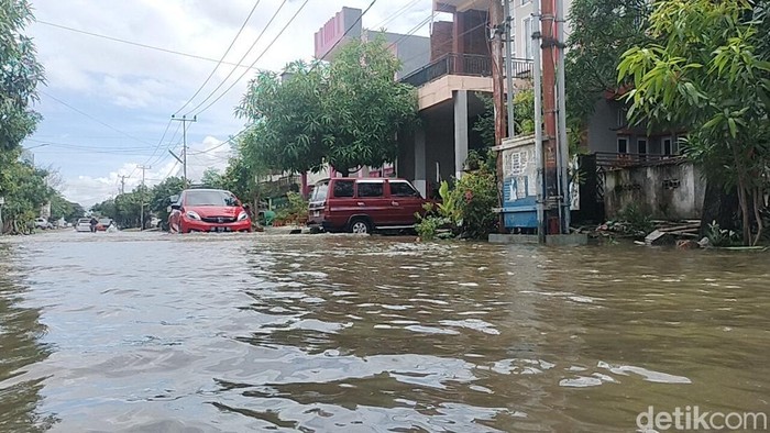 Kondisi banjir di Sidrap.