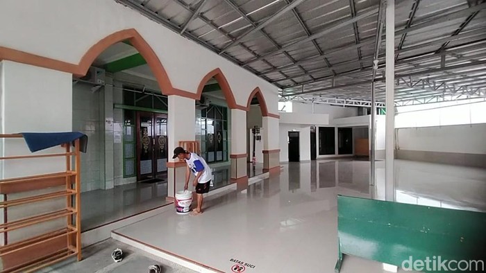 Lokasi masjid di Palembang yang celengannya dicuri.