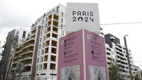 Penyelenggara Olimpiade Paris membangun sekitar 40 blok gedung bertingkat akan menampung sekitar 14.000 orang selama Olimpiade, yang dimulai pada 26 Juli, dan 9.000 orang selama Paralimpiade. (REUTERS/Benoit Tessier)