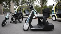 Paris juga menargetkan jejak karbon rendah selama perhelatan akbar ini. Salah satunya dengan menyediakan kendaraan listrik untuk mobilitas para atlet. (REUTERS/Benoit Tessier)