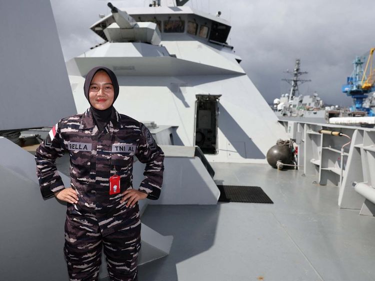Momen KRI RE Martadinata Ikuti Latihan Rimpac di Hawaii