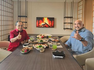 De Gadjah-Koster Makan Siang Berdua Sambil Bahas Pilkada Bali