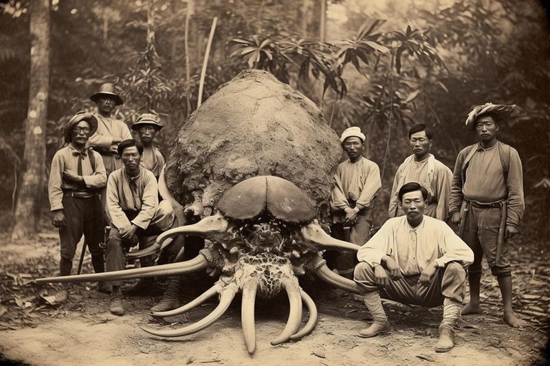 Potret Misterius Kala Bangsawan Thailand Abad ke-19 Berburu Monster