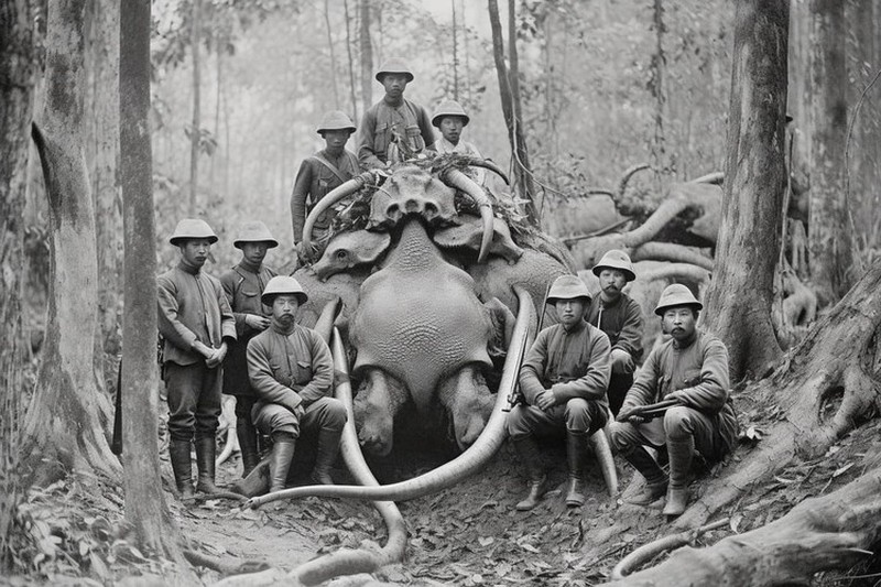 Potret Misterius Kala Bangsawan Thailand Abad ke-19 Berburu Monster