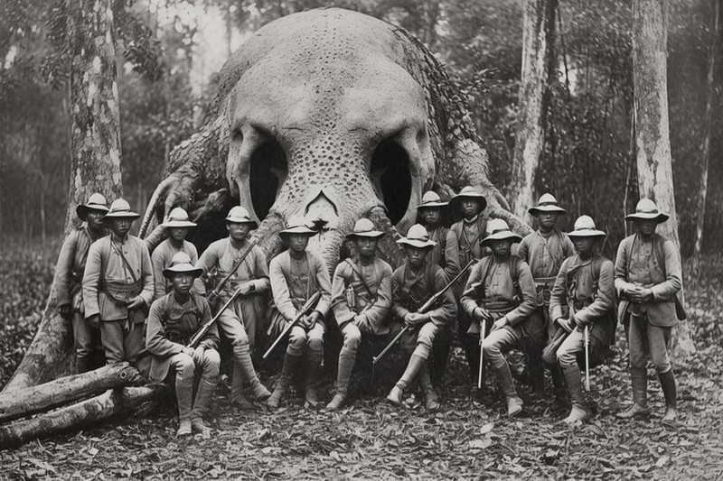 Potret Misterius Kala Bangsawan Thailand Abad ke-19 Berburu Monster