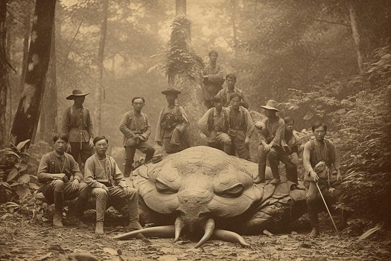 Potret Misterius Kala Bangsawan Thailand Abad ke-19 Berburu Monster