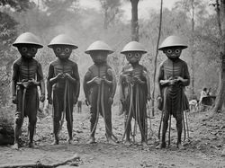 Gambar Unik Rekayasa AI: Bangsawan Thailand Abad ke-19 Vs Monster