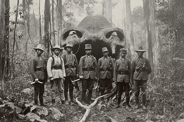 Potret Misterius Kala Bangsawan Thailand Abad ke-19 Berburu Monster