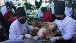 Potret Sandwich Raksasa Seberat 380 Kilogram di Bolivia