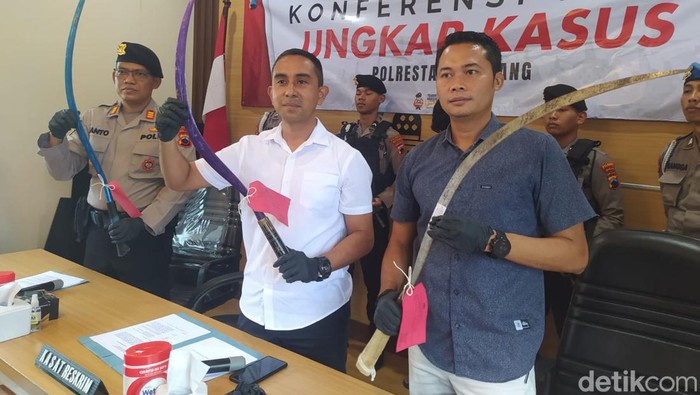 Seorang pelajar SMA terjaring patroli Tim Cyber Polresta Magelang karena menantang tawuran Pebik pun resmi jadi tersangka. Foto diunggah Kamis (4/7/2024).