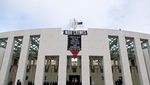 Spanduk Dukung Palestina Membentang di Gedung Parlemen Australia
