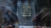 Untuk satuan harga emas hari ini yang terkecil ukuran 0,5 gram saat ini berada di angka Rp 739.000.