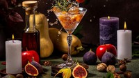 Untuk kreasi foto makanan inovasi ada karya Autumn Cocktail hasil fotografer Viktoriia Kondysenko.Foto: Pink Lady® Food Photographer Of The Year