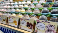 Ada banyak pilihan mochi di Dessert Land, dengan berbagai varian rasa kisaran harga dari Rp 18.000 saja. Foto: detikFood
