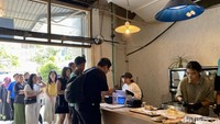 Busy Cheese Cafe ini berlokasi di Jl. Melawai 3 3-30 tepat di sebelah Salt Bread. Gerainya buka mulai pukul 11:00. Foto: detikcom/Riska Fitria