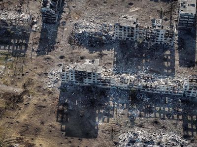 Foto Udara Kota Chasiv Yar yang Hancur Gegara Perang Rusia-Ukraina
