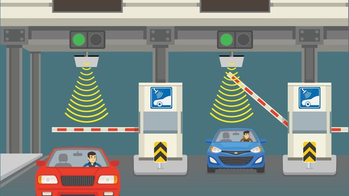 Infografis 7 ruas tol untuk bayar tol tanpa setop