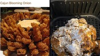 Niat hati ingin bikin camilan bawang bombai yang mekar seperti bunga, eh hasilnya malah seperti batu yang mengeras. Duh! Foto: Bored Panda
