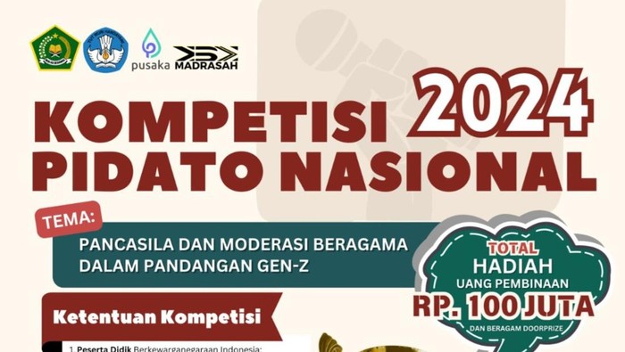 Kompetisi Pidato Nasional 2024 Dibuka