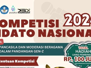 Pendaftaran Lomba Pidato Nasional Kemenag 2024 Dibuka, Berhadiah Total Rp 100 Juta!