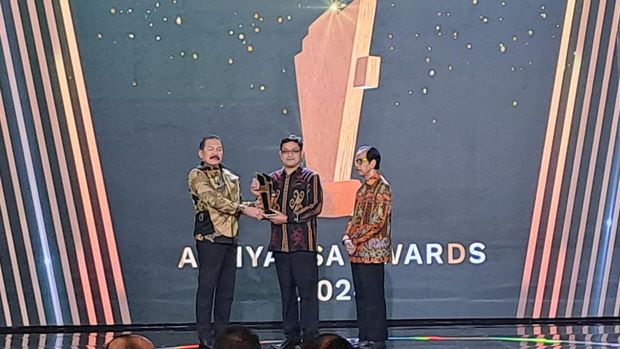 Koordinator Kejaksaan Tinggi D.I Yogyakarta, Bambang Setiawan jadi penerima penghargaan kategori Jaksa Teladan dalam Integritas (Yulida-detikcom)
