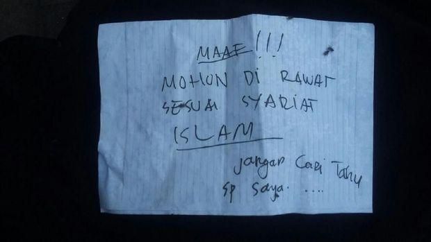 Mayat berjilbab di Kediri