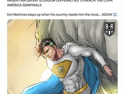 Emi Martinez Sakti Adu Penalti dan Messi Meringis Ramaikan Linimasa