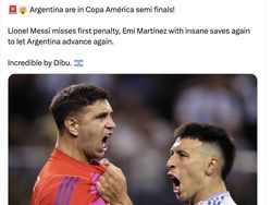 Emi Martinez Sakti Adu Penalti dan Messi Meringis Ramaikan Linimasa