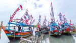 Meriahnya Kapal-kapal di Banten saat Rayakan Hari Nelayan Internasional