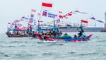 Meriahnya Kapal-kapal di Banten saat Rayakan Hari Nelayan Internasional