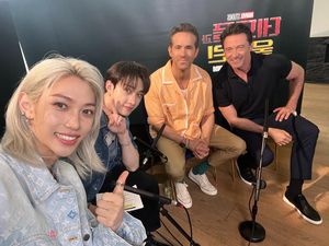 Momen Ryan Reynolds dan Stray Kids Ketemu Setelah 4 Tahun Saling Ngefans