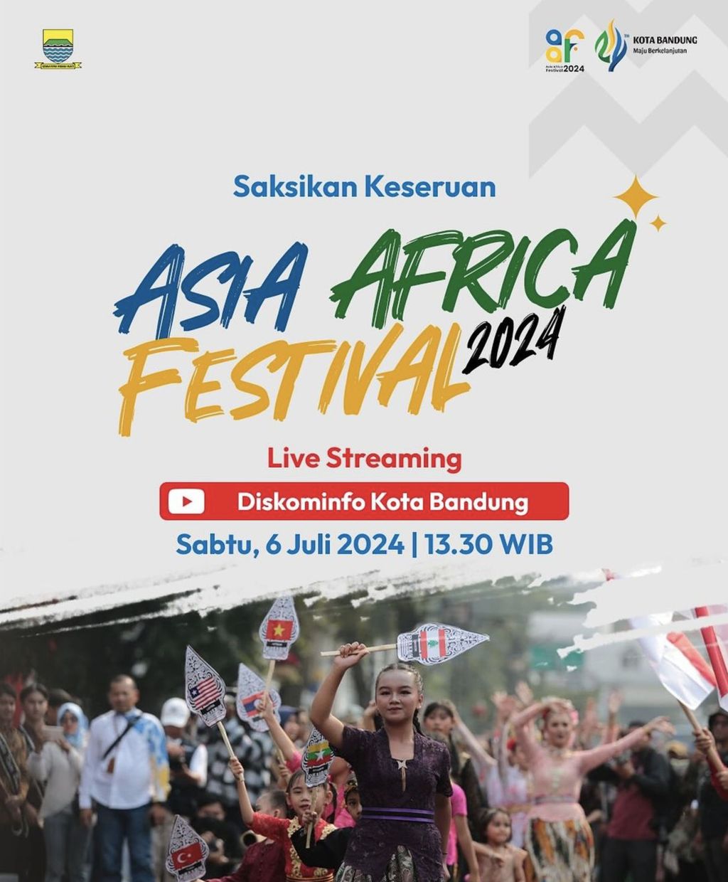 Parade Asia-Africa Festival 2024. (Instagram/humas_bandung)
