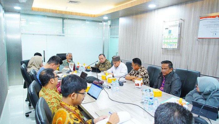 Pemkab Muba saat diskusi soal sumur minyak ilegal di Kementerian ESDM.