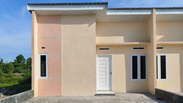 Penampakan rumah di Perumahan Griya Bumi Pallangga.