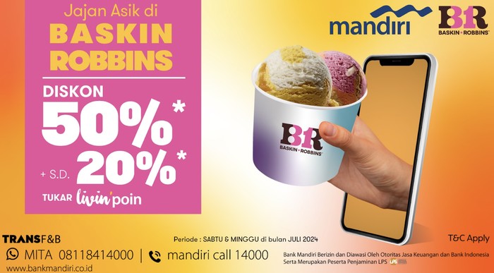 Promo Baskin Robbins Bank Mandiri