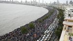 Tumpah Ruah Warga India Sambut Parade Kemenangan Piala Dunia Kriket