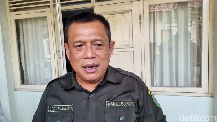 Wakil Bupati Bantul, Joko B Purnomo di Kapanewon Sewon, Bantul, Jumat (5/7/2024).