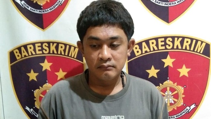 BA (32), pelaku pembunuhan bocah 13 tahun karena kesal tidak diberi rokok.