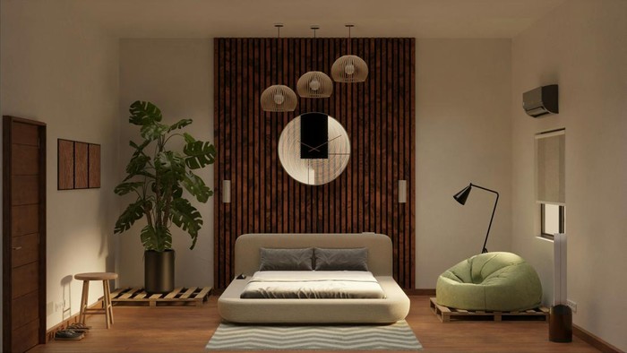 Japandi style untuk desain interior rumah.