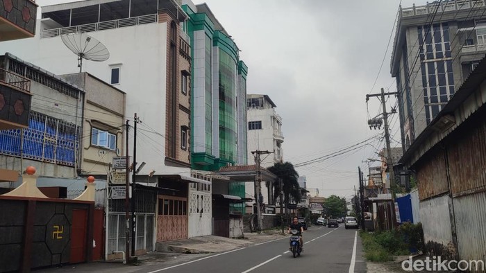 Kondisi Jalan Gandhi Medan (Kartika Sari/detikcom)