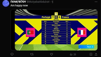 Tenang, sudah dibalaskan dendamnya tuh. Keren banget Portugal menang 7-0. Foto: (Twitter).