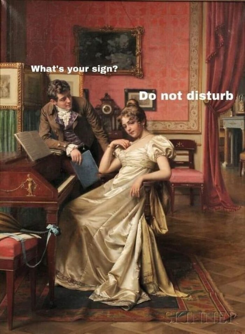 Meme Zaman Klasik Gambarkan Capeknya Bersosialisasi, Pas Buat Introvert