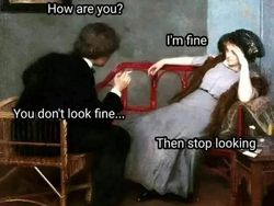 Meme Zaman Klasik Gambarkan Capeknya Bersosialisasi, Pas Buat Introvert