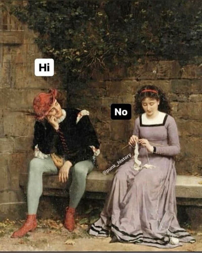 Meme Zaman Klasik Gambarkan Capeknya Bersosialisasi, Pas Buat Introvert