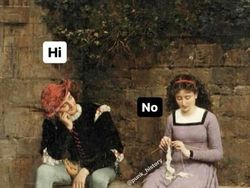 Meme Zaman Klasik Gambarkan Capeknya Bersosialisasi, Pas Buat Introvert