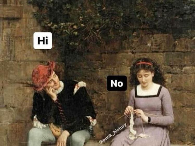 Meme Zaman Klasik Gambarkan Capeknya Bersosialisasi, Pas Buat Introvert