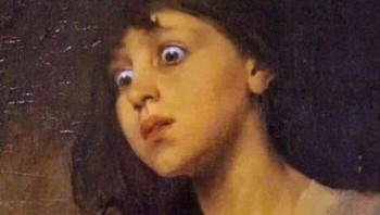 Baru kenal tapi sudah banyak cerita masalah personal. Foto: Classical Sarcasm - Classical art memes via Bored Panda